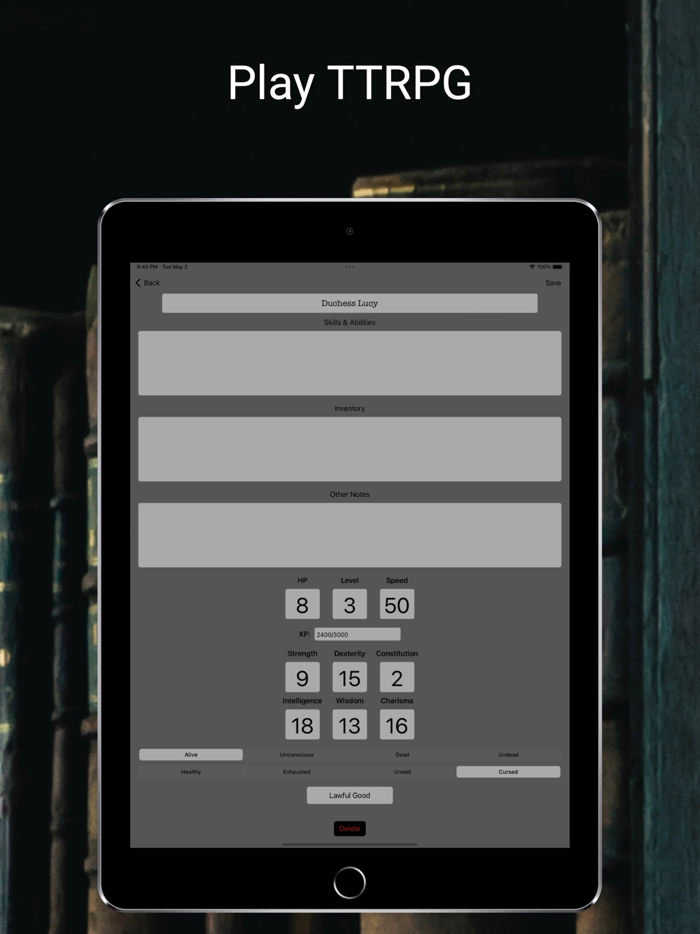 Sidekick - Writing  TTRPG