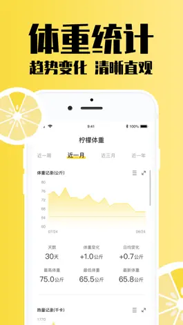 Game screenshot 柠檬体重记录 - 减肥瘦身管理器 apk