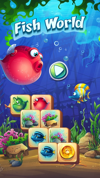 Fish World - match3 mahjong