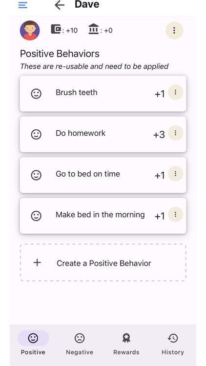 Rewardster - Behavior chart