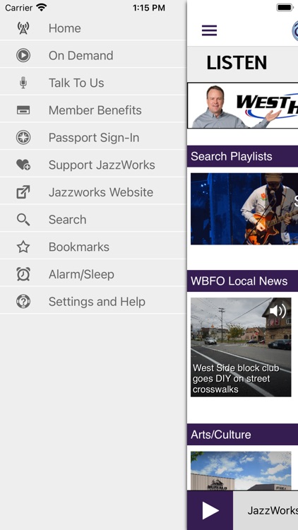 JazzWorks Public Radio App