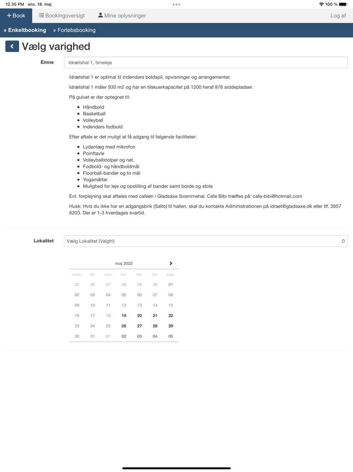 Foreningsbooking - Gladsaxe