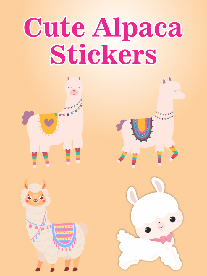 Cute Alpaca Emojis