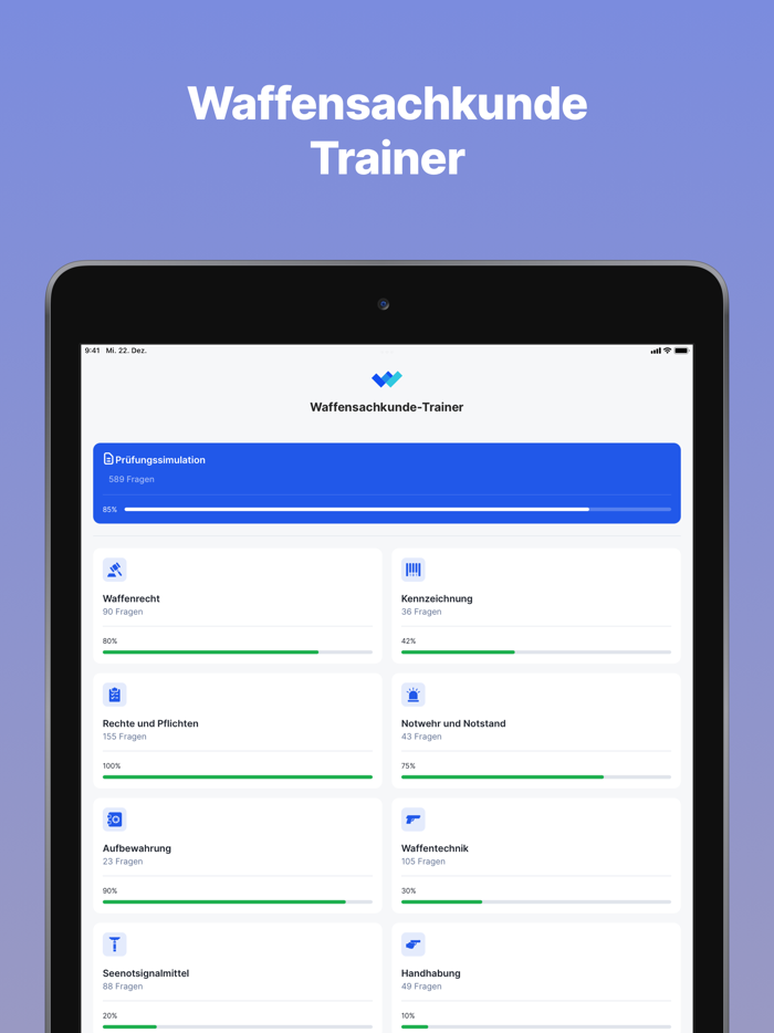Waffensachkunde-Trainer
