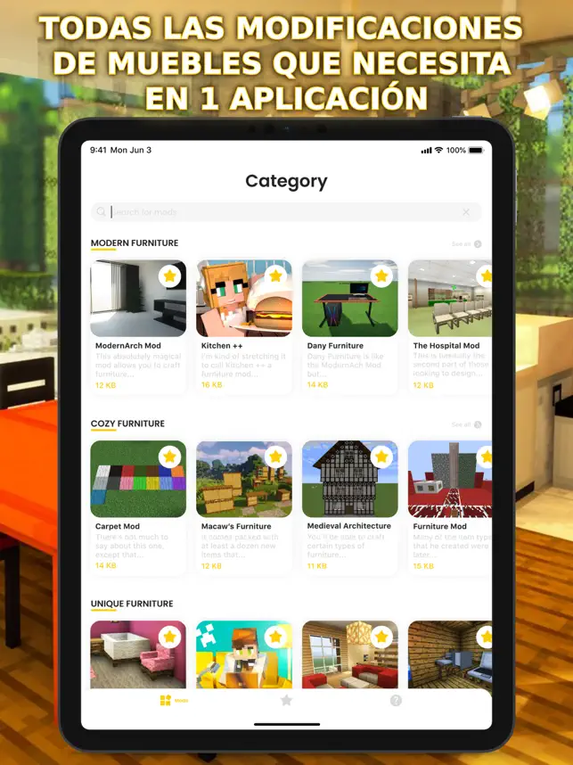 스크린샷 4 Furniture Mod for Minecraft iphone