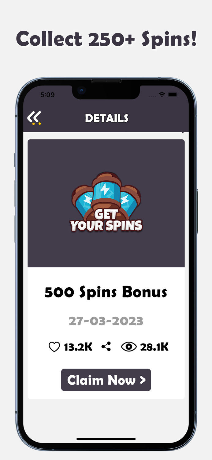 Comic master  daily Spins