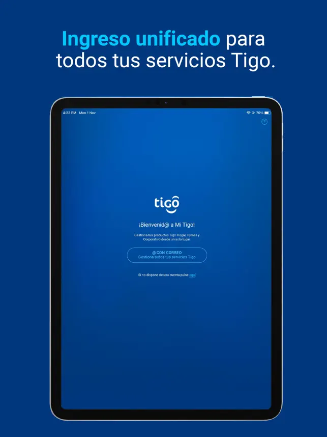 Captura de Pantalla 1 Mi Tigo Costa Rica iphone