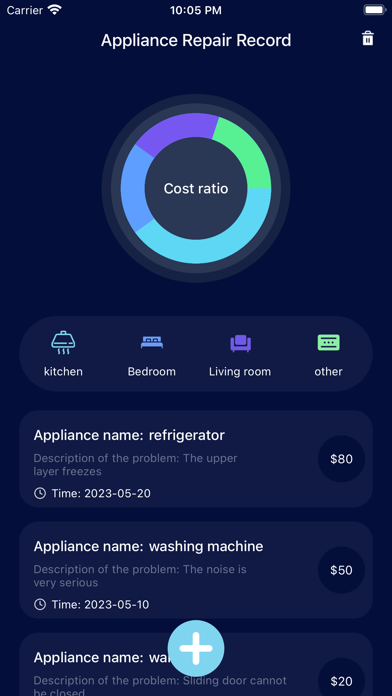 Screenshot #1 pour Appliance Repair Record
