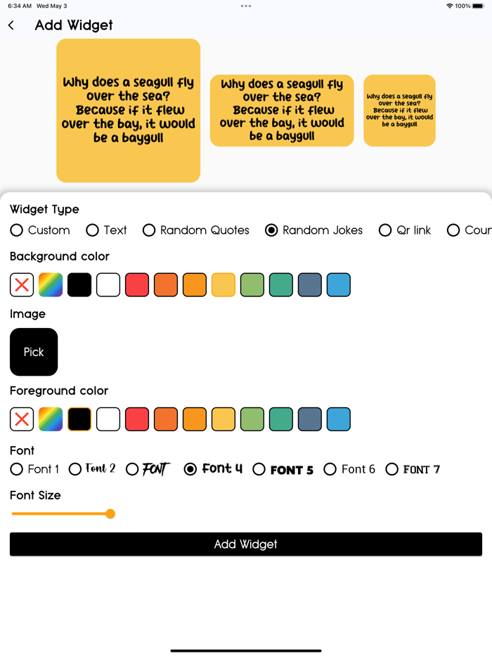 Widget Maker - Create Widgets