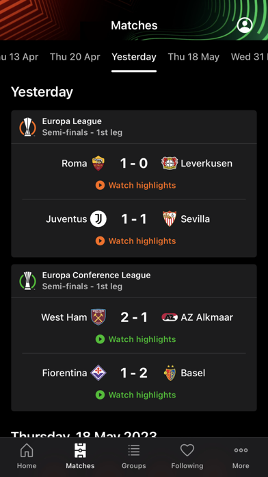 UEFA Europa League Official screenshot 3