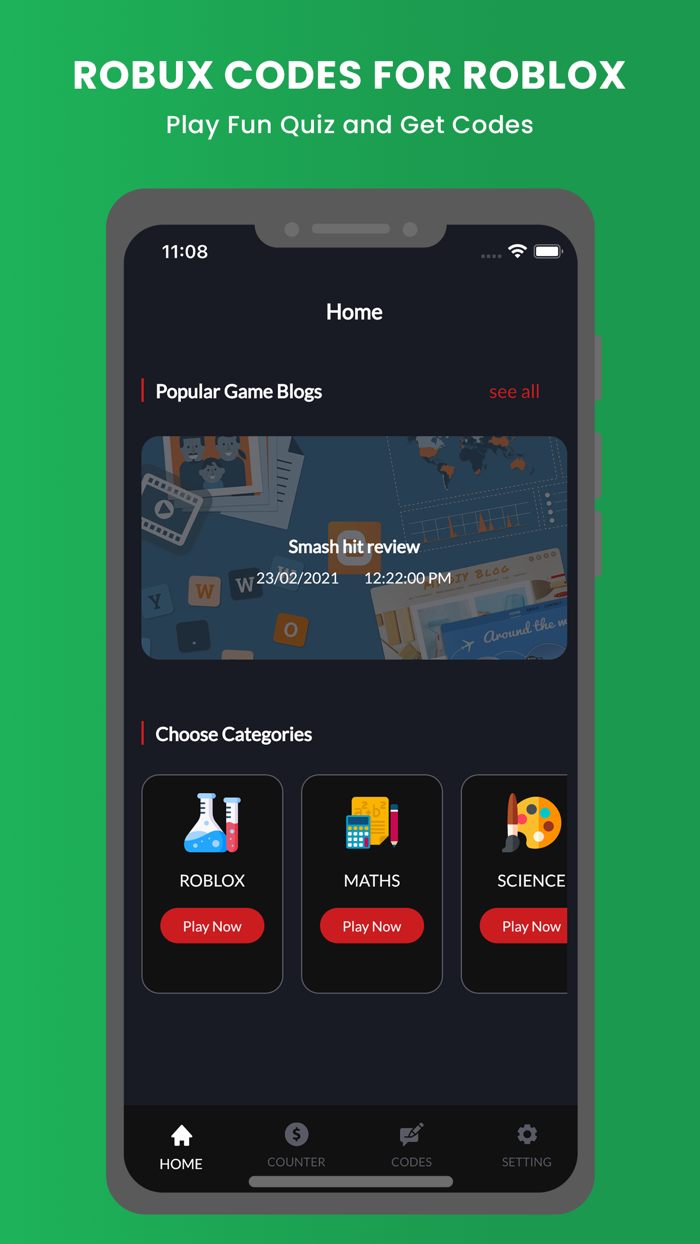 Robux Codes for Roblox Quiz