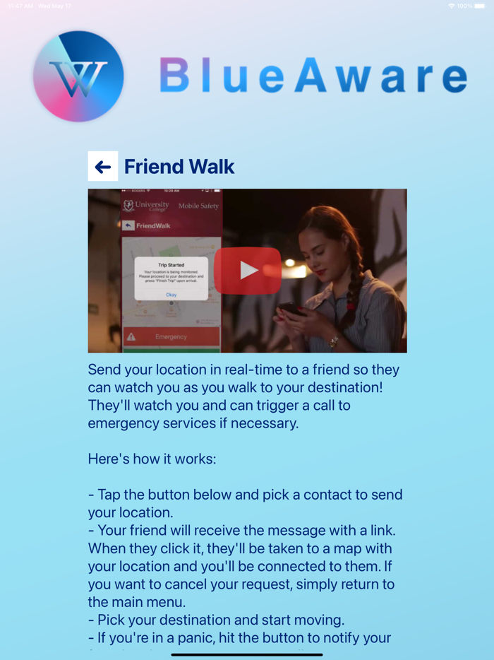 BlueAware - Wellesley College