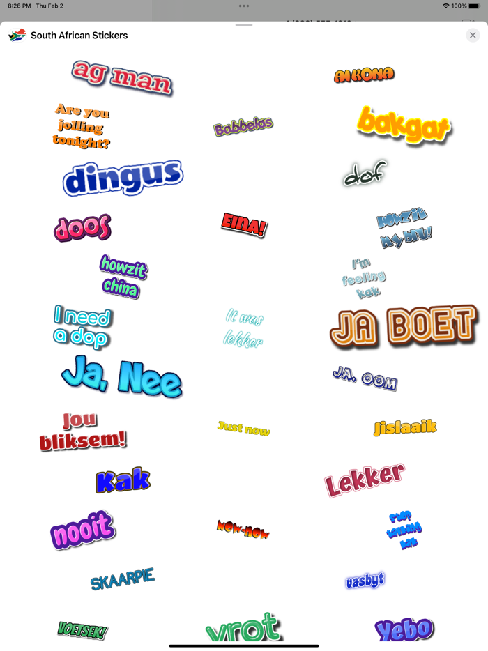 South African Stickers