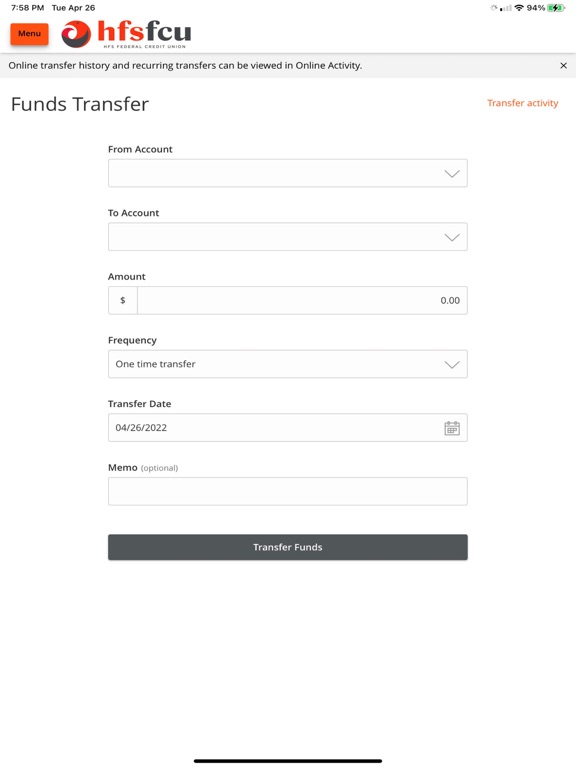 HFS Federal Credit Union screenshot 3