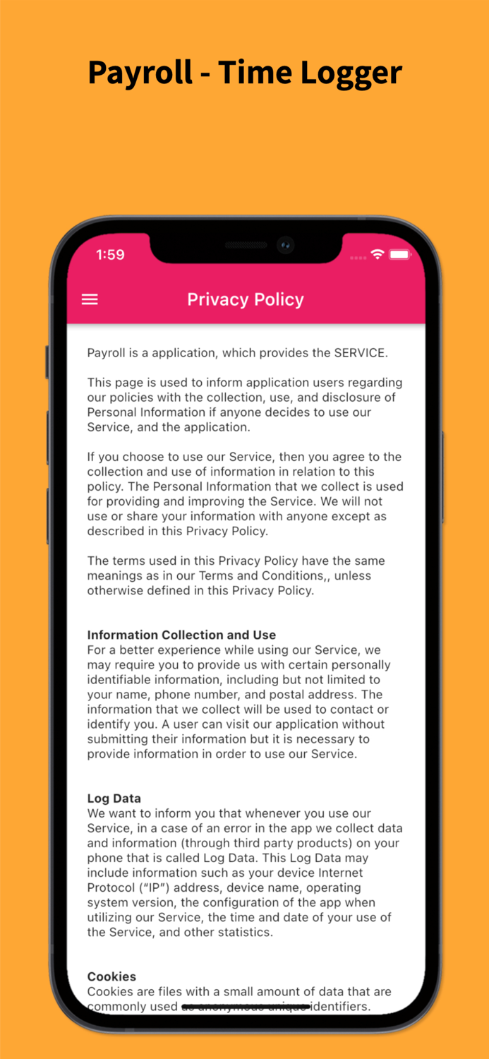 Payroll -Time Logger