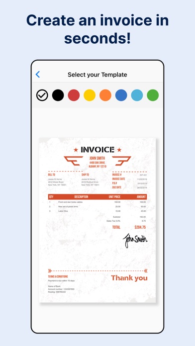 Invoice Maker & Billing App Screenshot