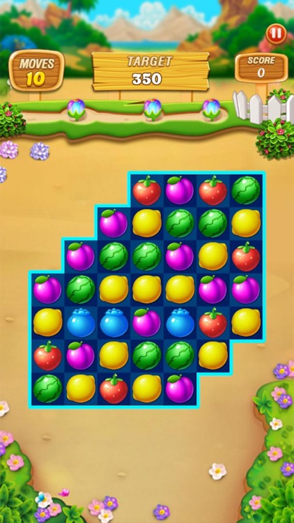 Fruit Frenzy Link Match Puzzle