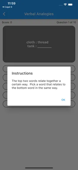 Game screenshot COGAT for Grade 7 & 8 apk