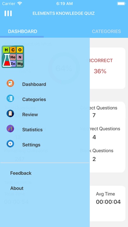 Elements Knowledge Quiz