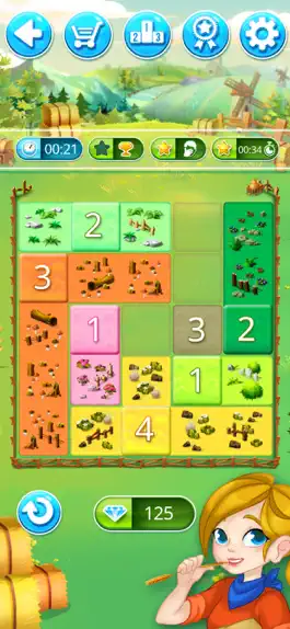 Game screenshot Happy Farm: fill in the fields apk