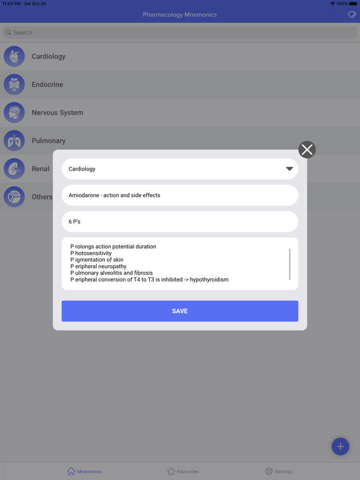 Pharmacology Mnemonics - Tips