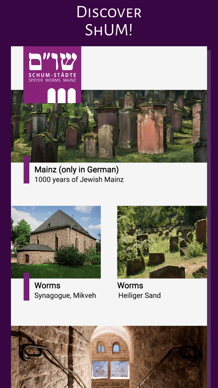 ShUM-Sites on the Rhine