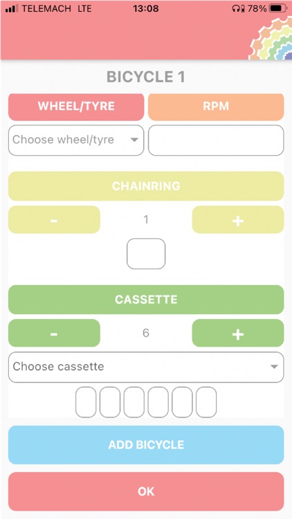 Bicycle Gear Ratio App