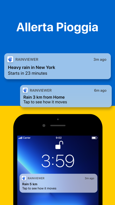 Screenshot of RainViewer: il Meteo Radar3