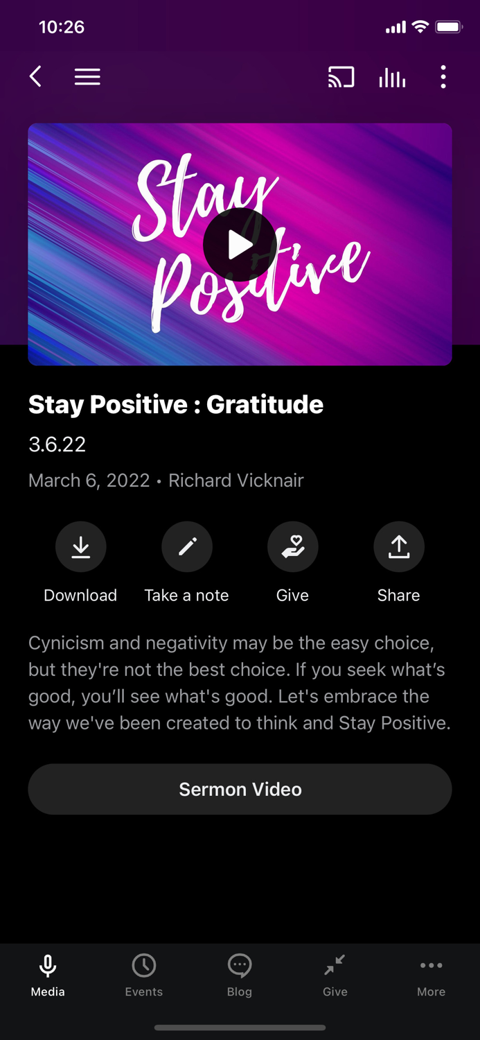 Mobile app for Westside Church