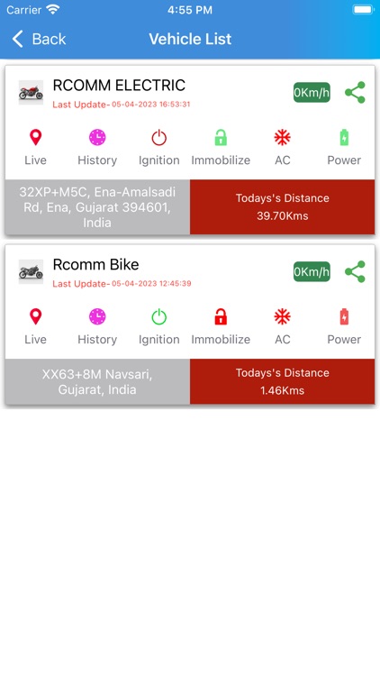 RcommGPS: Vehicle System screenshot-5