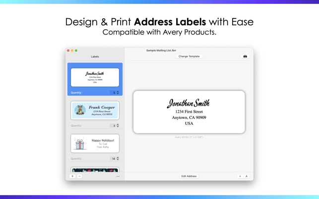 Address Labels by Nobody on the Mac App Store
