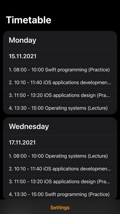 Timetable - School&University screenshot-5