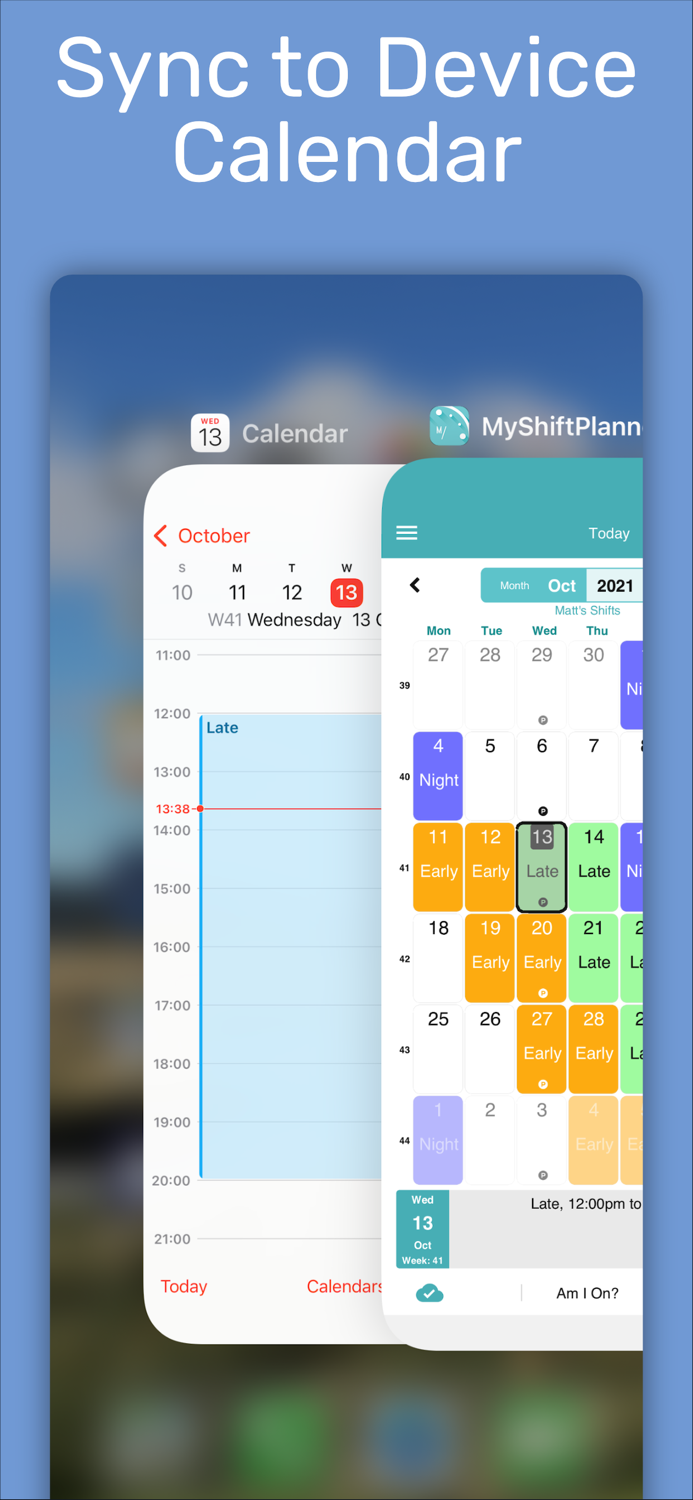 My Shift Planner - Calendar