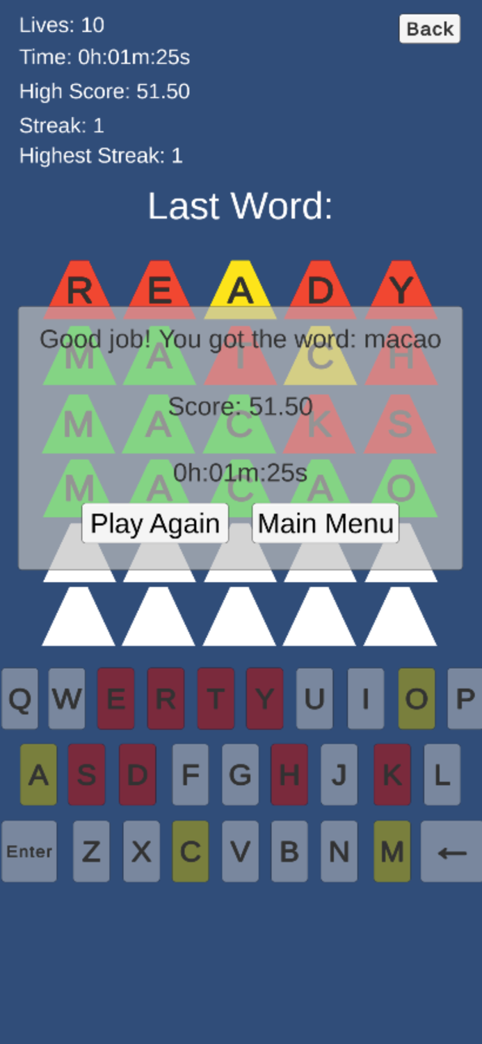 Word Pyramids Guessing Game