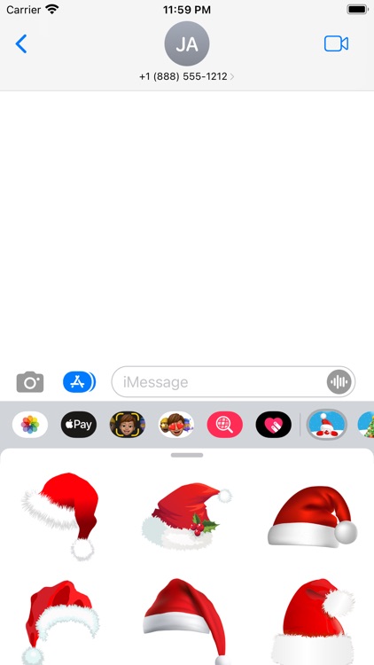 Santa's Hat Christmas Stickers screenshot-3