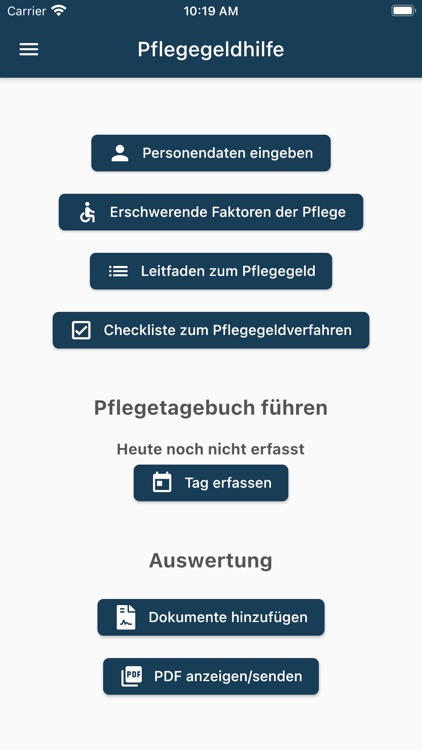 Pflegegeldhilfe screenshot-3