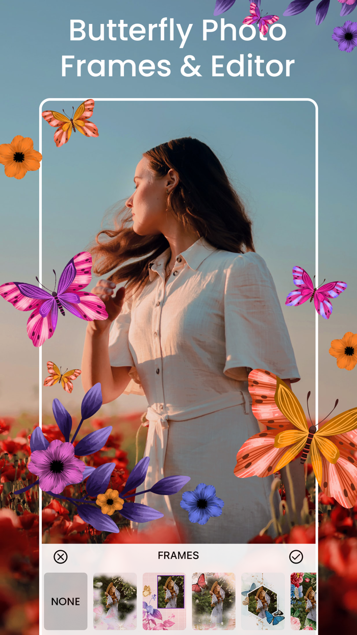 Butterfly Photo Frame Editor