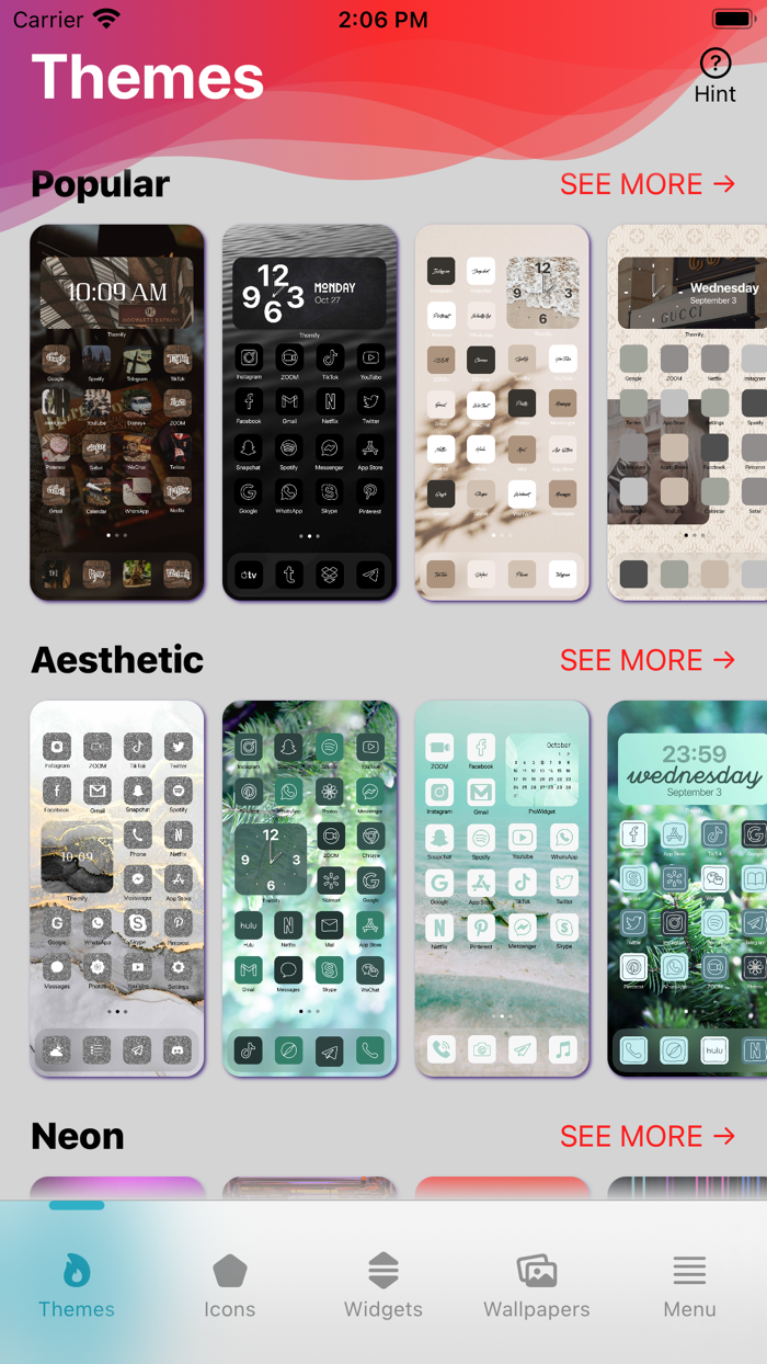 Aesthetic - Theme  Widget