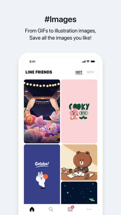 Line Friends Wallpaper Gif Iphoneアプリ Applion