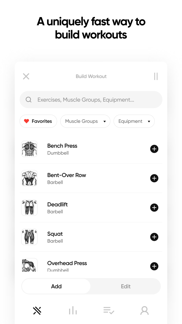 IRON Workout Tracker Gym Log