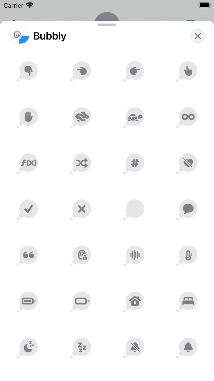 Bubbly - Tapback Stickers