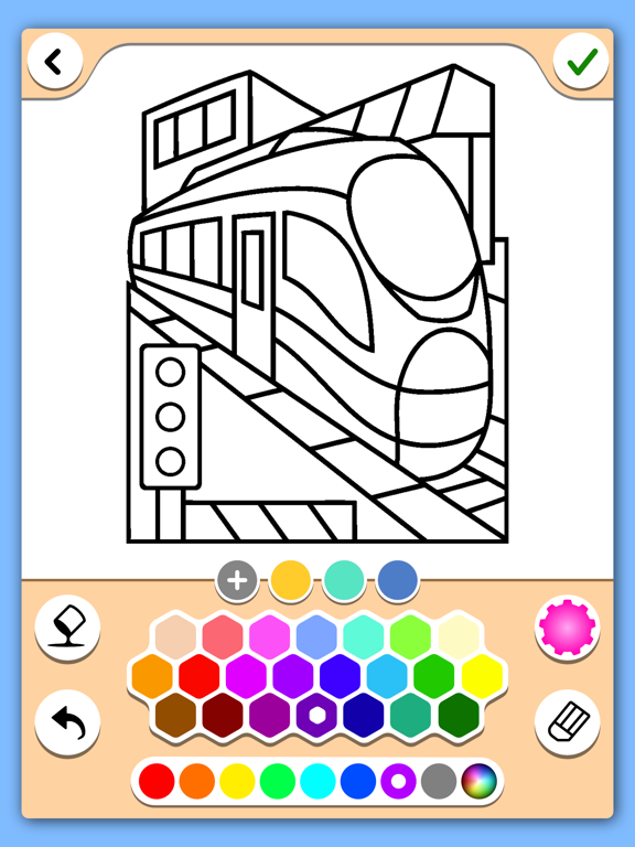 Trains coloring pages screenshot 3