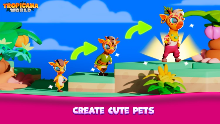 Tropicana world! Merge Animals screenshot-5