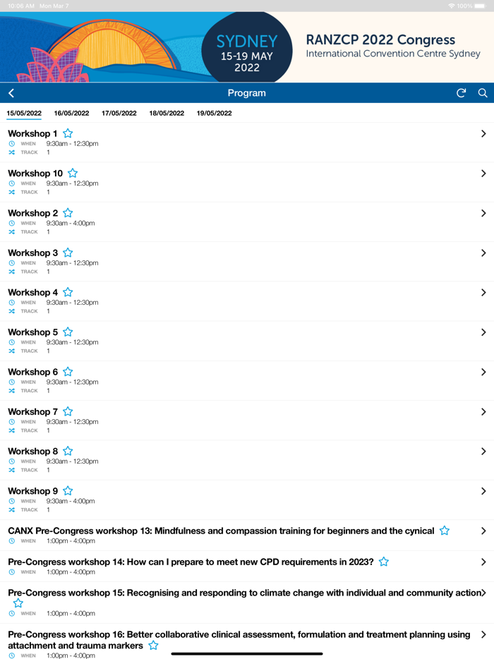 RANZCP 2022 Congress