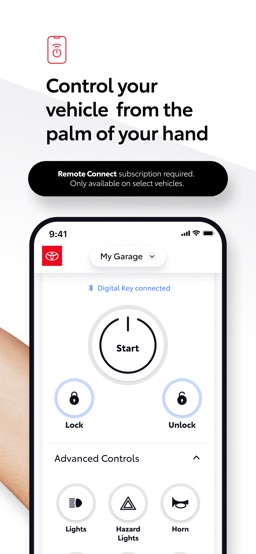 Toyota app screenshot