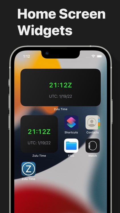 Zulu Time Widget - GMT/UTC