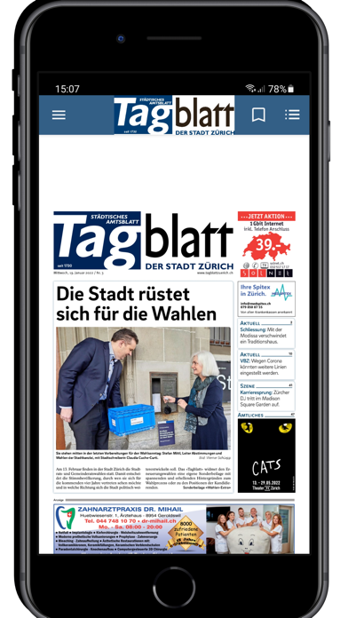 Tagblatt Stadt Zürich screenshot 2