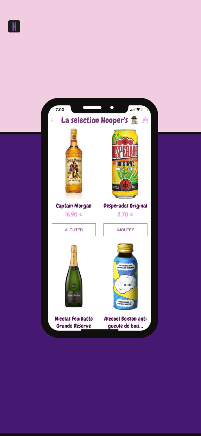 Hoopers - Livraison dalcools