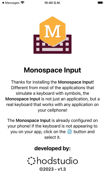 Monospace Input screenshot-3