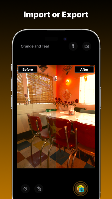 Orange and Teal, Preset Camera Screenshots